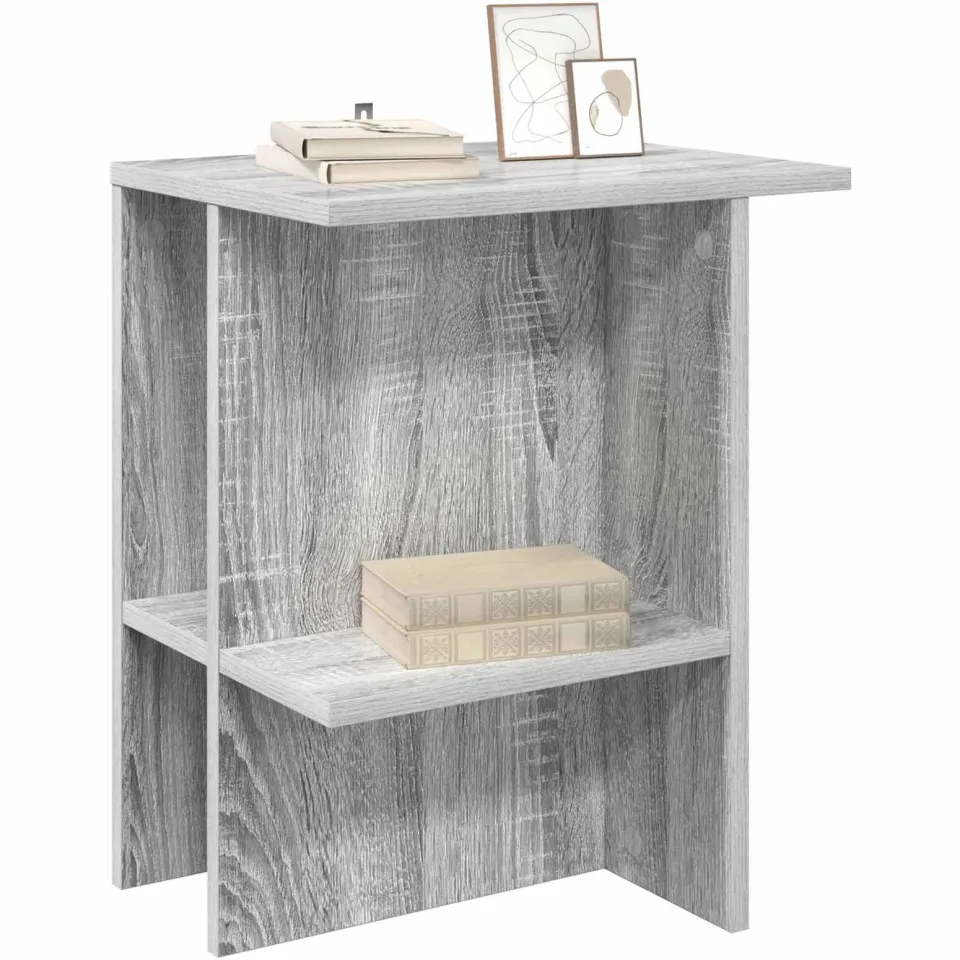 vidaXL Salontafel Grijs sonoma 40 x 30 x 49 cm Bewerkt hout