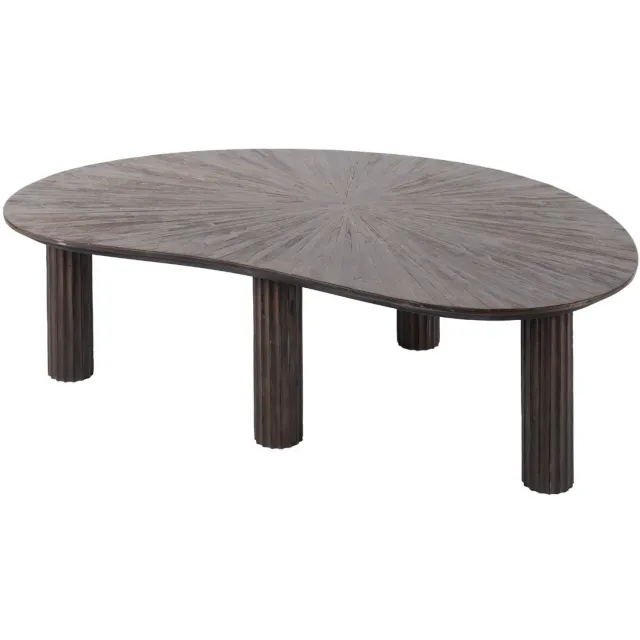 Fraaai Rebecca salontafel 110 cm niervormig teak - bruin