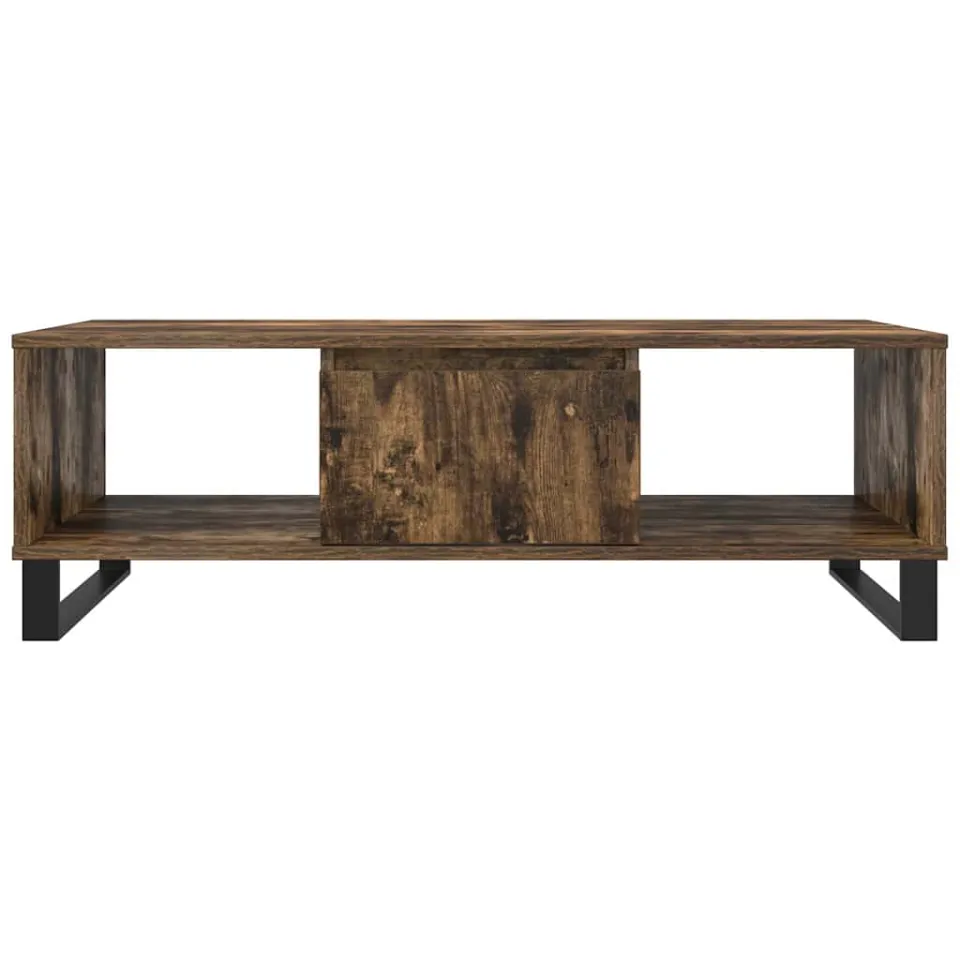 vidaXL Salontafel 104x60x35 cm bewerkt hout gerookt eikenkleurig, foto 3