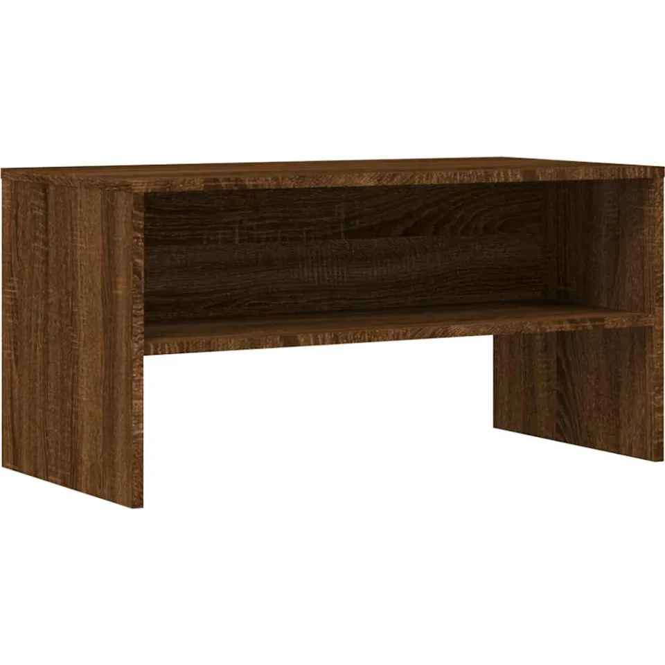 vidaXL Tv-meubel 80x40x40 cm bewerkt hout bruin eikenkleur