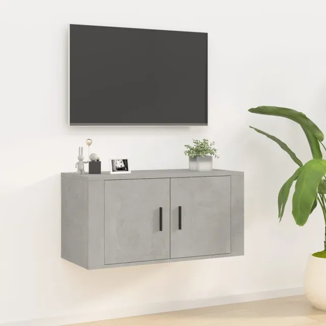 vidaXL Tv-wandmeubel 80x34,5x40 cm betongrijs grijs, foto 2