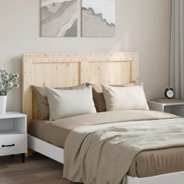 vidaXL Hoofdbord 140x104 cm massief grenenhout Bruin