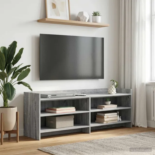 vidaXL TV-kast 130 x 33 x 47 cm Grijs Sonoma, foto 2