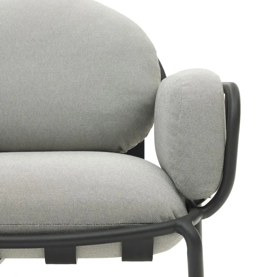 Kave Home Joncols outdoor fauteuil grijs, foto 5