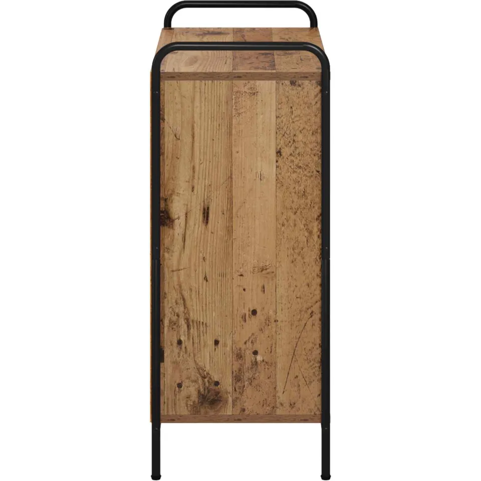 vidaXL Dressoir Oud hout 97 x 33 x 81 cm Bewerkt hout bruin, foto 4