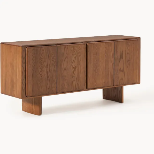 Westwing Collection Dressoir Chandler van eikenhout Bruin