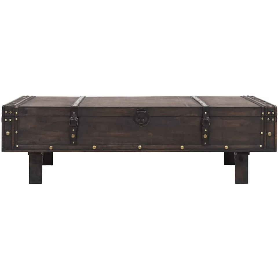 vidaXL Salontafel vintage stijl 120x55x35 cm multiplex bruin, foto 2