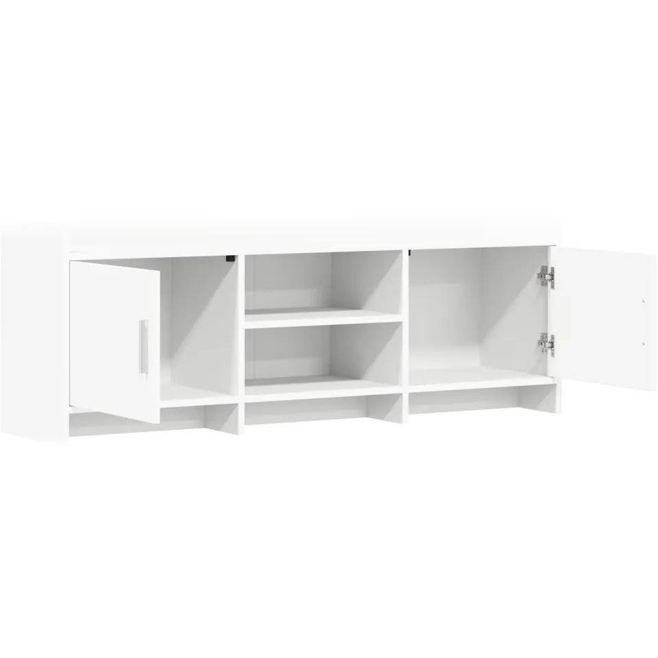 vidaXL TV-kast 130 x 33 x 47 cm Wit Bewerkt hout, foto 4