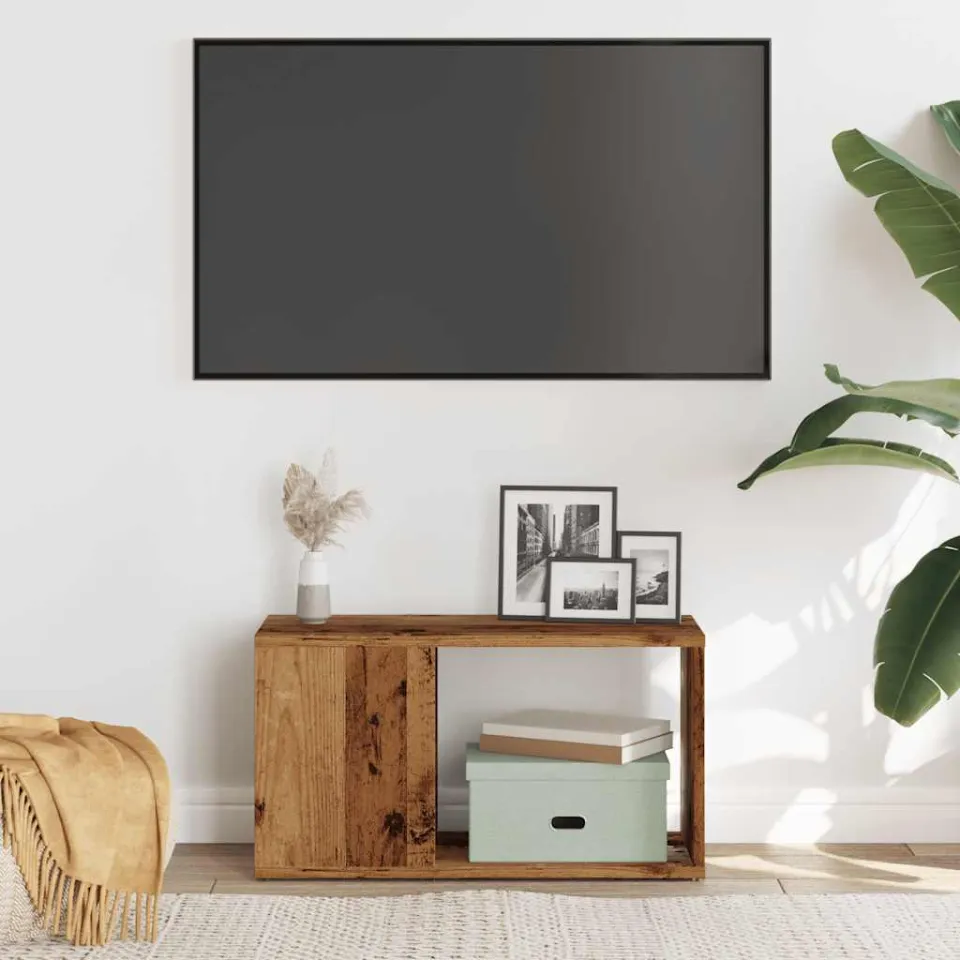 vidaXL Tv-meubel 60x24x32 cm bewerkt hout oud houtkleurig bruin, foto 4