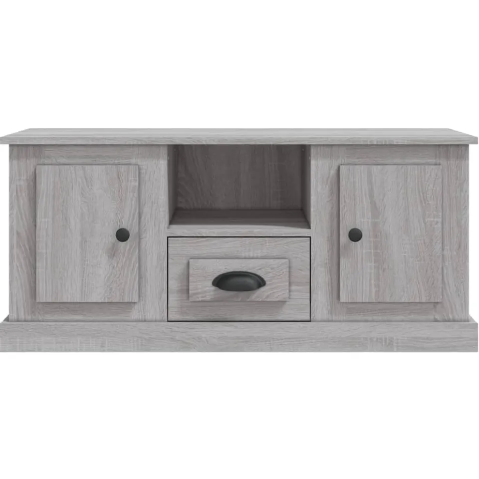vidaXL Tv-meubel 100x35,5x45 cm bewerkt hout grijs sonoma eikenkleurig, foto 4