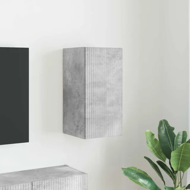 vidaXL TV Wandkast 30 x 31 x 60 cm Betongrijs Bewerkt hout grijs, foto 2