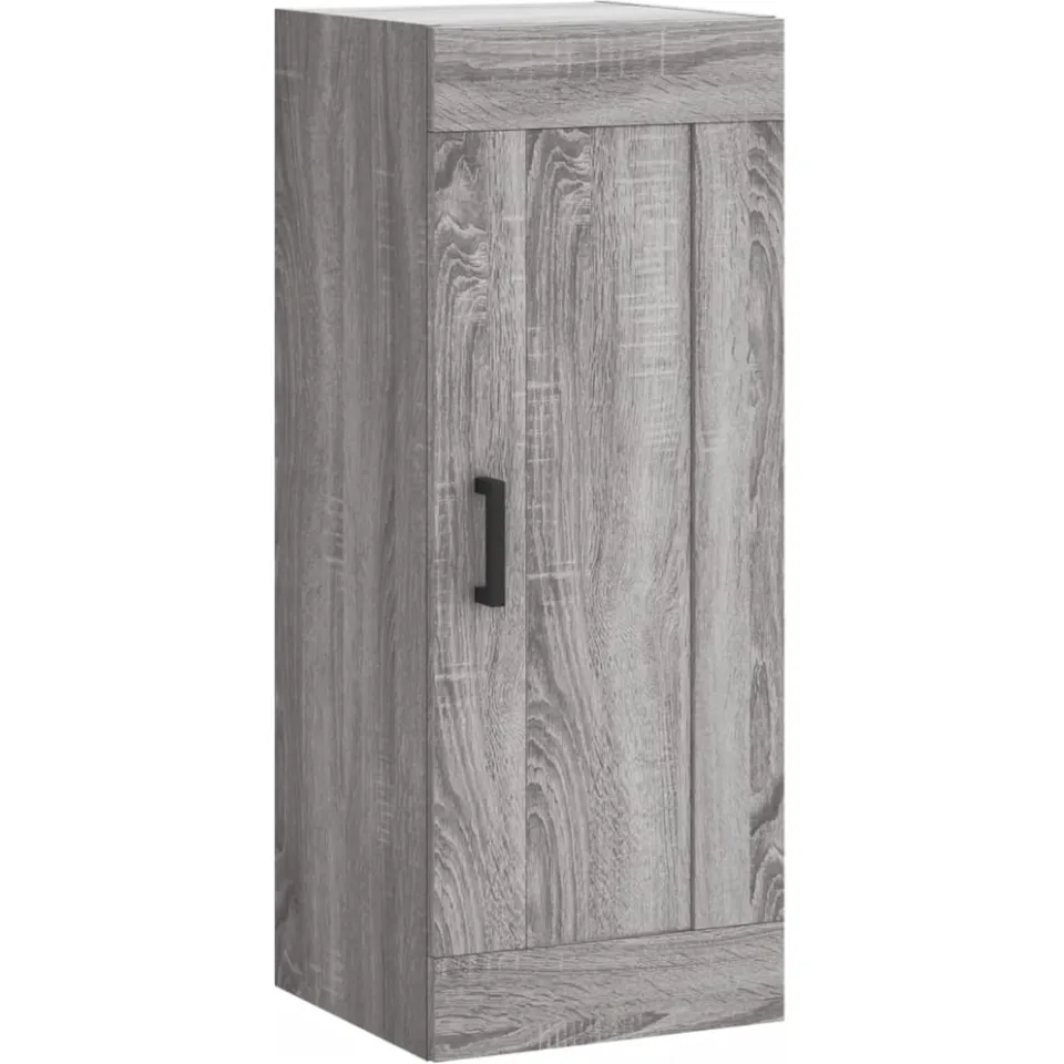 vidaXL Wandkast 34,5x34x90 cm bewerkt hout grijs sonoma eikenkleurig, foto 3