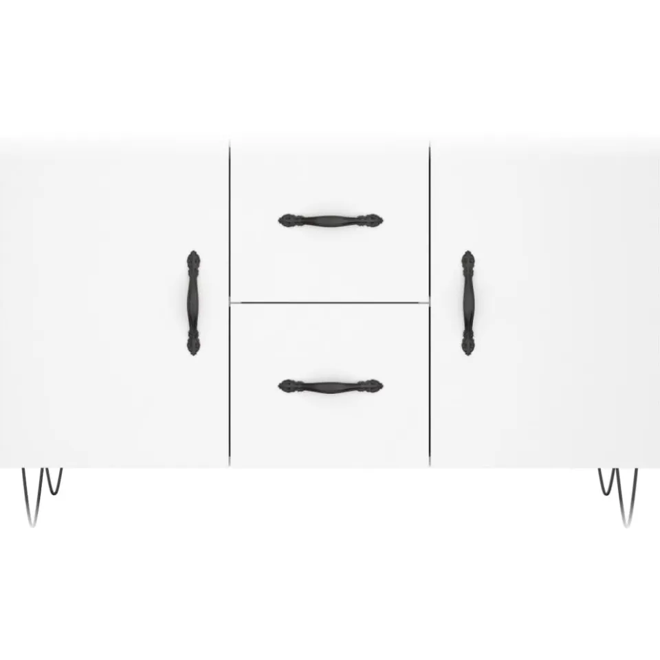 vidaXL Dressoir 100x36x60 cm bewerkt hout wit, foto 4
