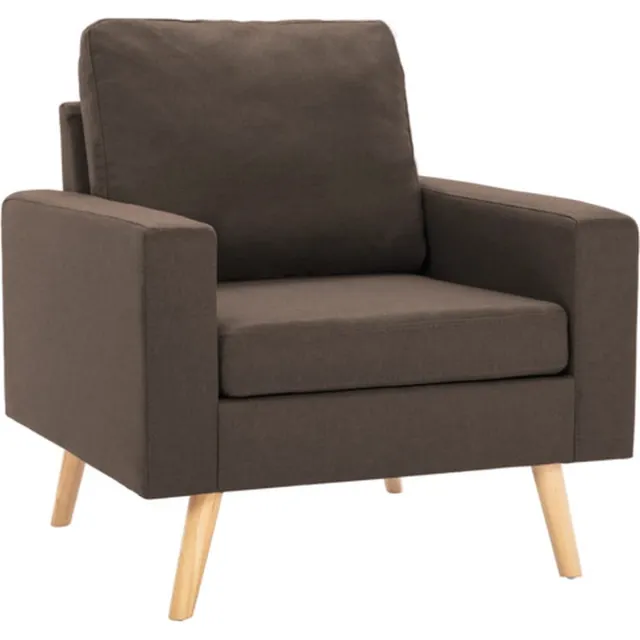 vidaXL Fauteuil - stof - bruin
