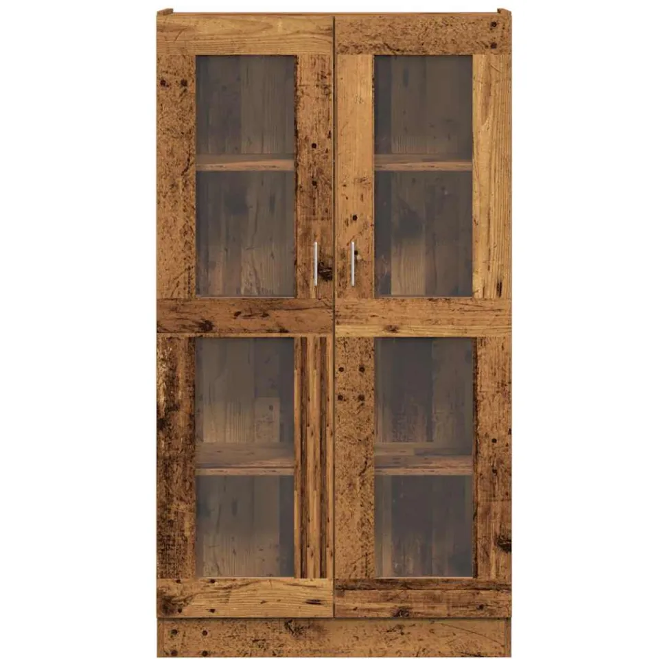 vidaXL Hoge kast 82,5x30,5x150 cm bewerkt hout oud houtkleurig bruin, foto 3