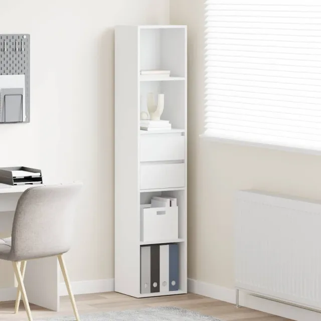 vidaXL Boekenkast 36x30x171 cm bewerkt hout wit