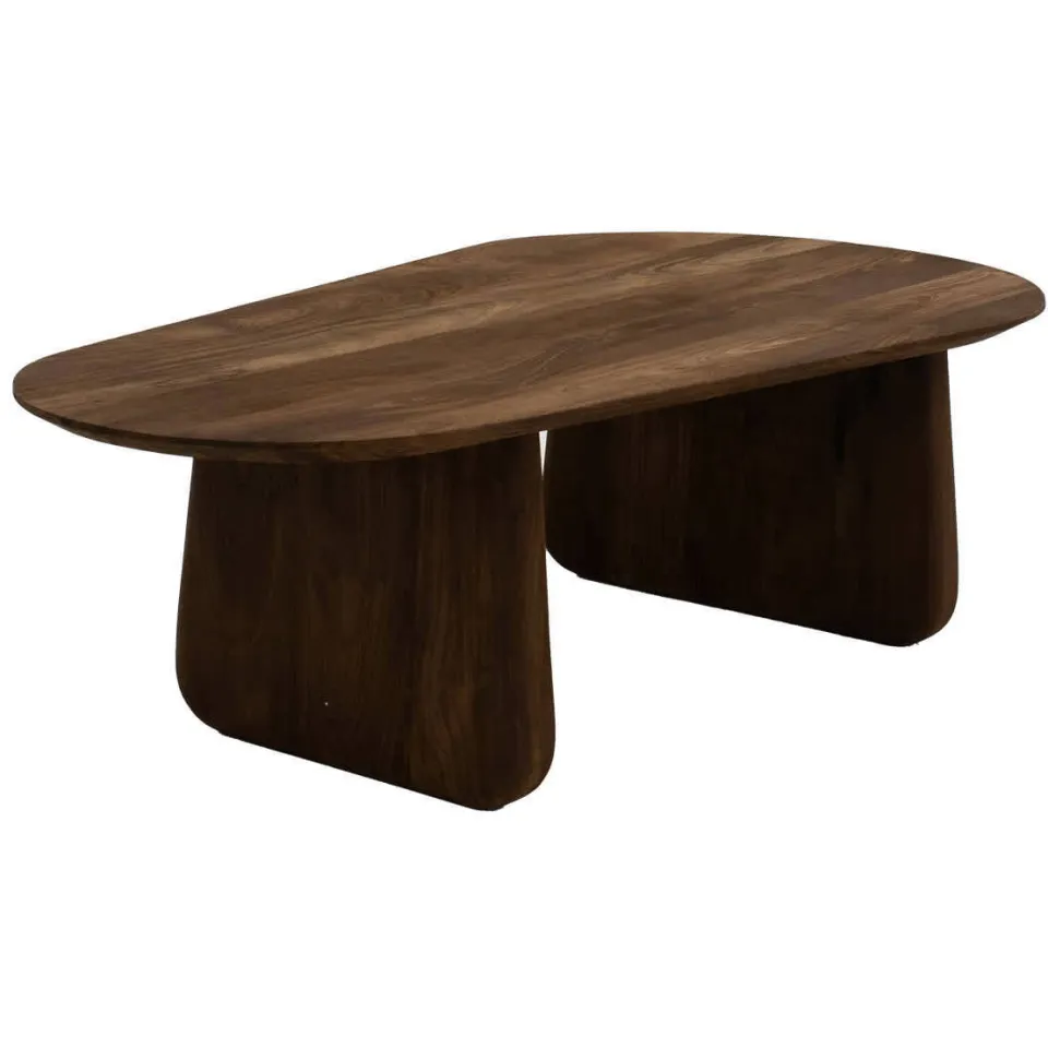 Giga Meubel Salontafel Femke Organisch - Mangohout - Bruin - 120x65x35cm, foto 6