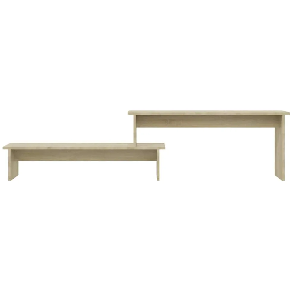 vidaXL Tv-meubel 180x30x43 cm bewerkt hout sonoma eikenkleurig Bruin