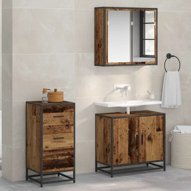 vidaXL Dressoir Oudhout 35,5 x 35 x 76 cm Bruin