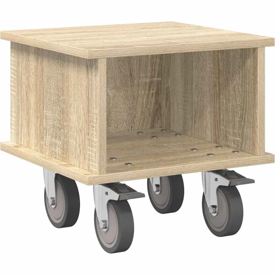 vidaXL TV-standaard 37 x 35 x 35 cm Sonoma Eiken Bewerkt hout, foto 3