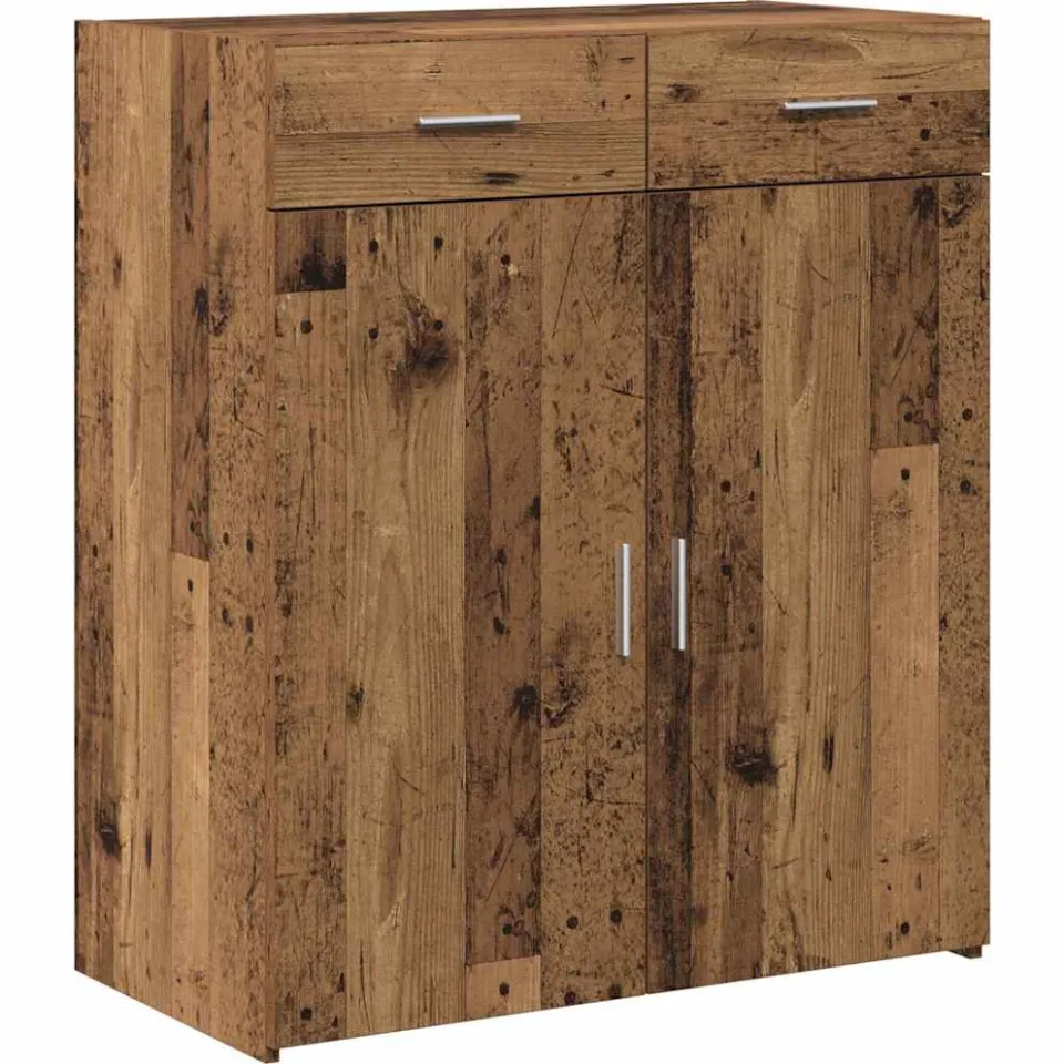 vidaXL Opbergkast Oudhout 80 x 42.5 x 93 cm bruin, foto 3