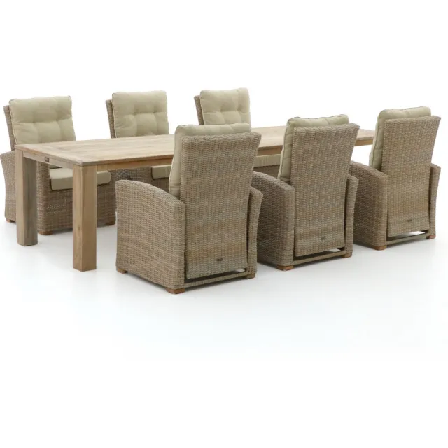 Intenso Furniture Intenso Mazzano/ROUGH-X 320cm lounge-dining tuinset 7-delig verstelbaar bruin, foto 2