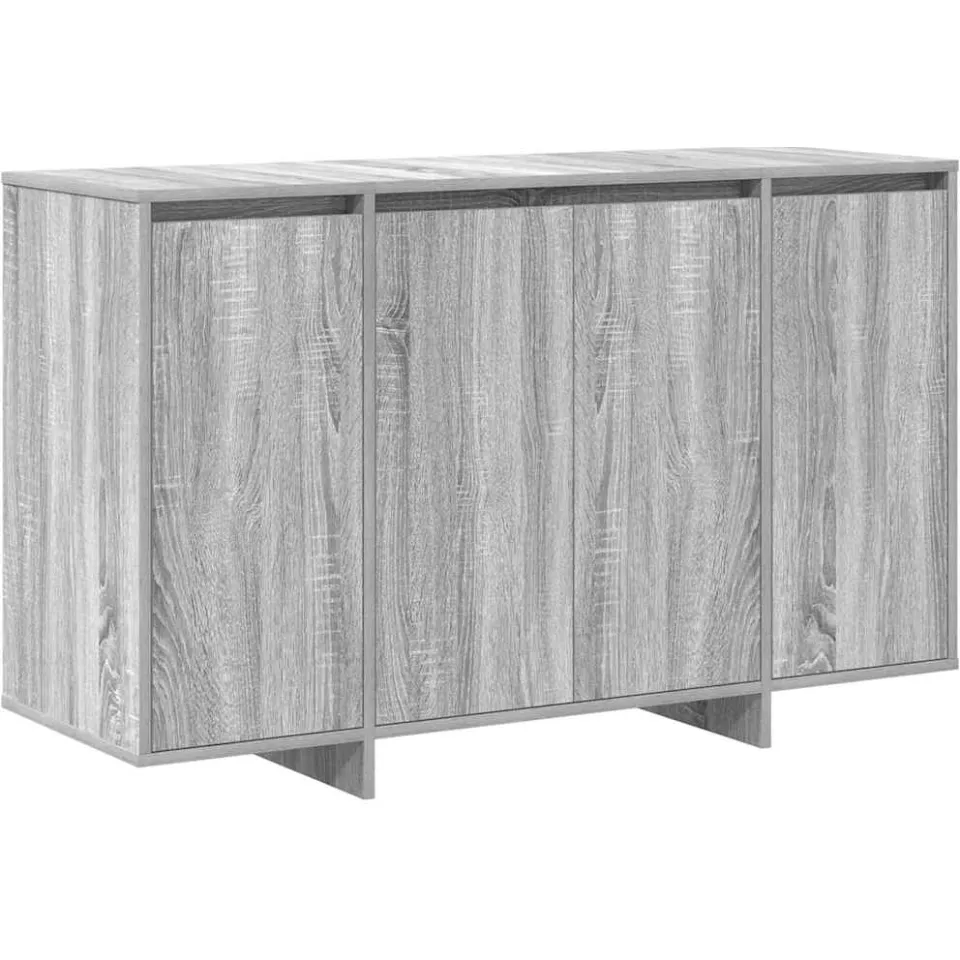 vidaXL Dressoir Grijs Sonoma 120 x 41 x 75 cm Bewerkt hout, foto 3