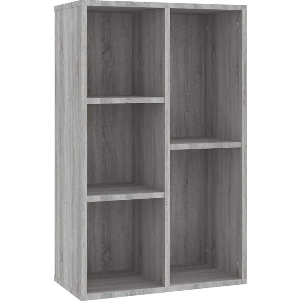 vidaXL Boekenkast/dressoir 50x25x80 cm bewerkt hout sonoma grijs