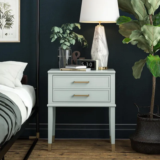 I.T.T. Westerleigh-Endtable met 2 laden in MDF Groen