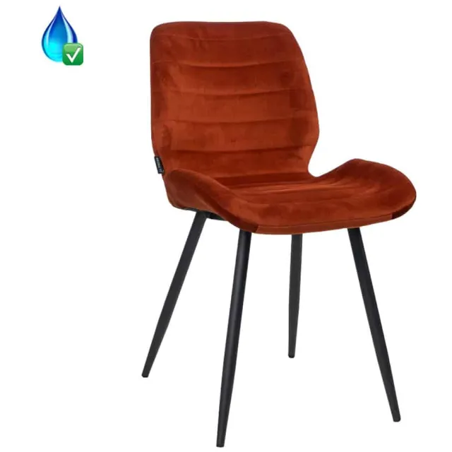NordXL Stoel Toby koper velvet