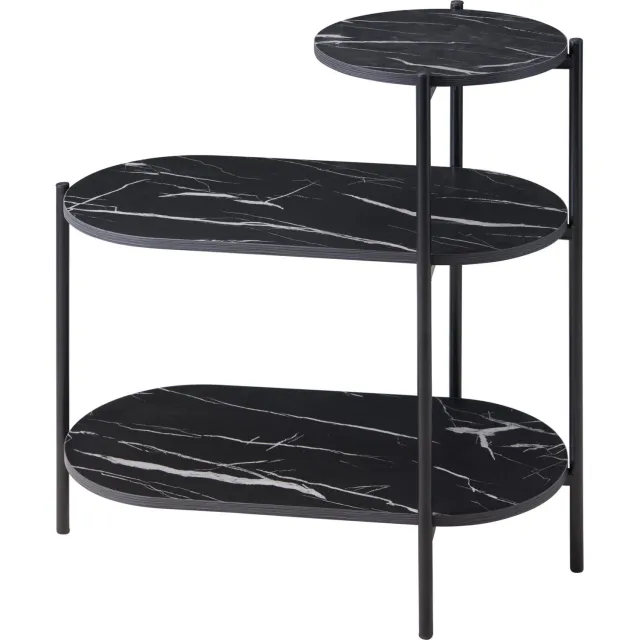 Home & Styling Collection Home Styling Collection - 3-laags tafel FRONTI, 64 x 33 x 63 cm - zwart
