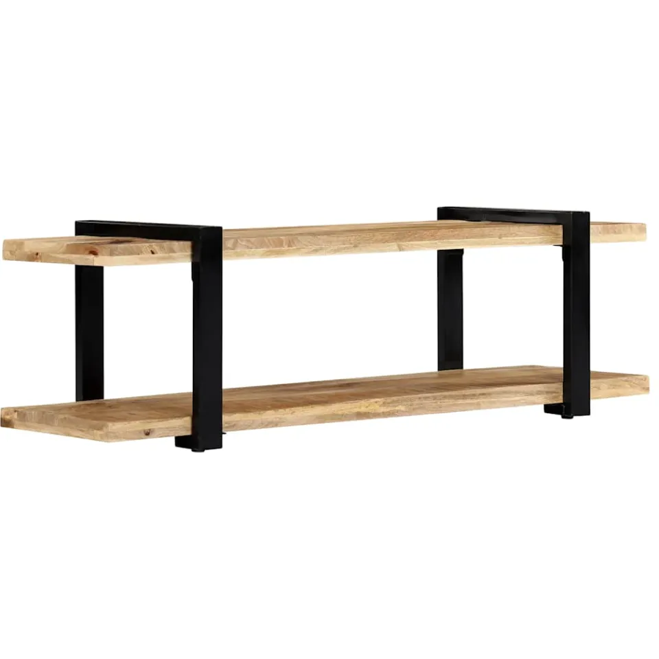 vidaXL Tv-meubel 130x40x40 cm massief mangohout bruin, foto 2