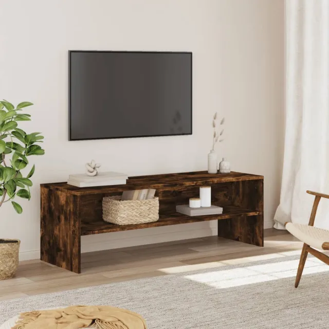 vidaXL Tv-meubel 120x40x40 cm bewerkt hout gerookt eikenkleurig, foto 2