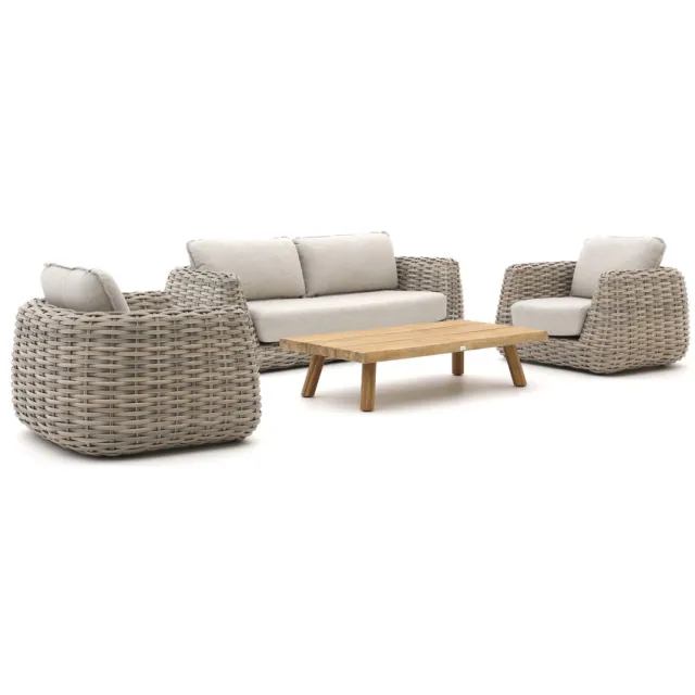 Tierra Outdoor Wakkanda stoel-bank loungeset 4-delig taupe, foto 2