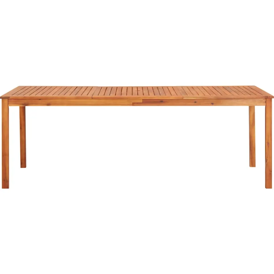 vidaXL Tuintafel 215x90x74 cm massief acaciahout bruin, foto 2