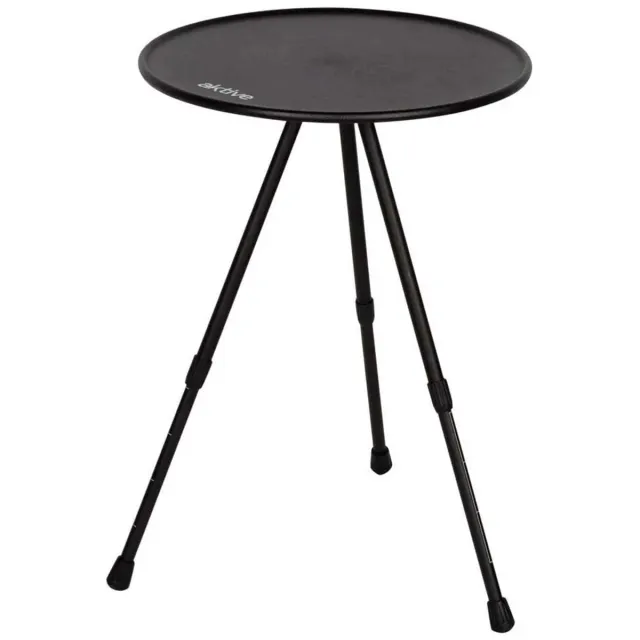 Aktive 62461 Ø37 Cm Opvouwbare Tuintafel Zwart 37 x 35/55 cm Black