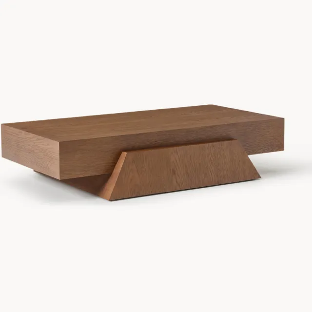 Westwing Collection Houten salontafel Harley, B 140 cm Bruin