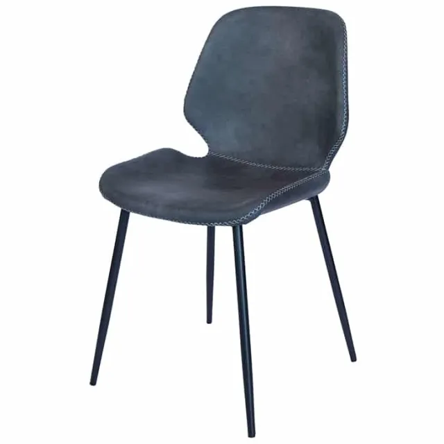 NordXL Eetkamerstoel Ocean kunstleer Zwart