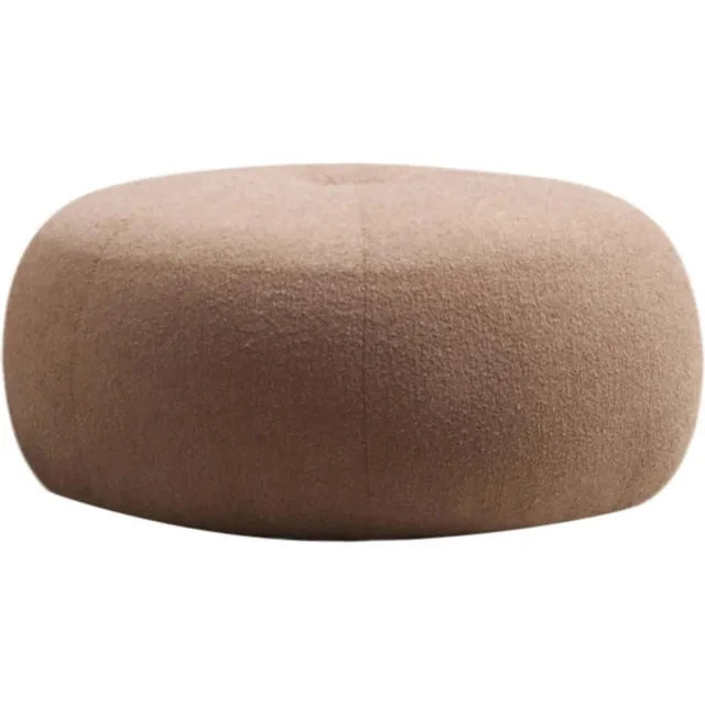 Skye Decor Woonaccessoires - Poef Tina in Cappuccino kleur - Afmetingen 55x55x35cm - Stijlvolle Hocker