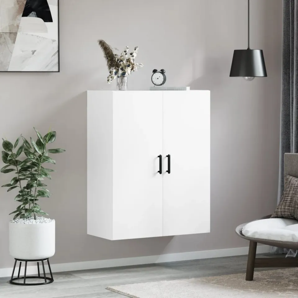 vidaXL Wandkast 69,5x34x90 cm wit, foto 2