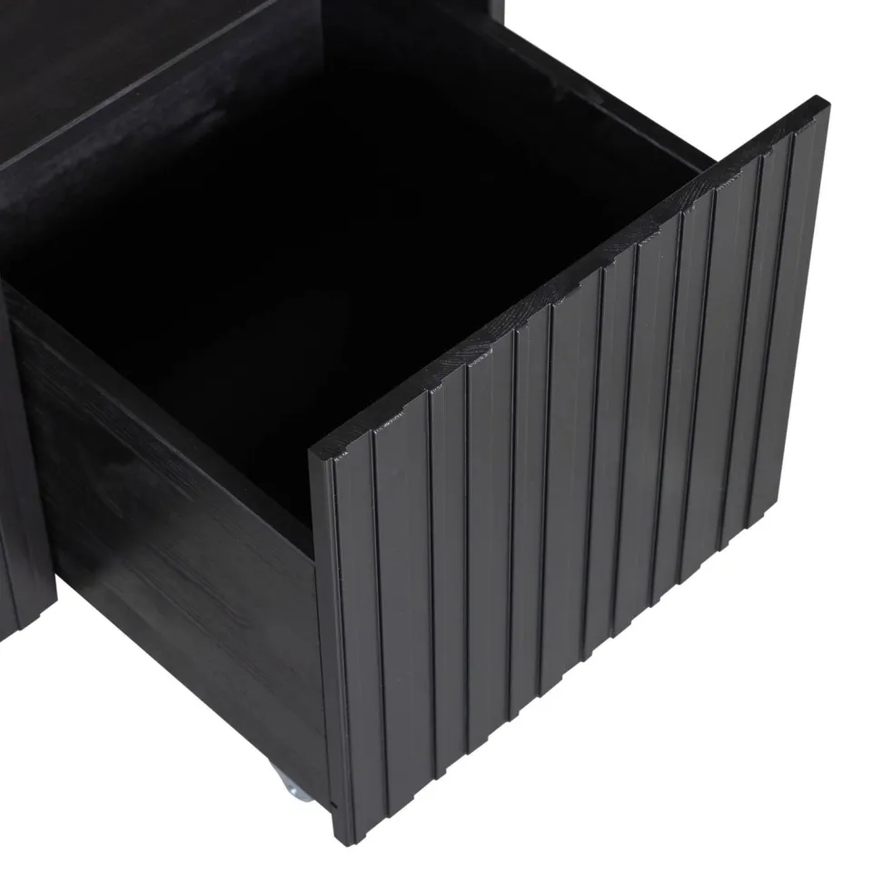 WOOOD New Gravure kistbank zwart, foto 7