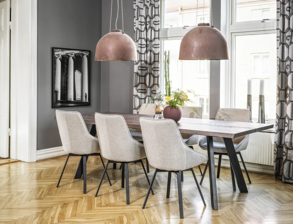 Rowico Home Fred houten eettafel donkerbruin - 240 x 100 cm bruin, foto 2