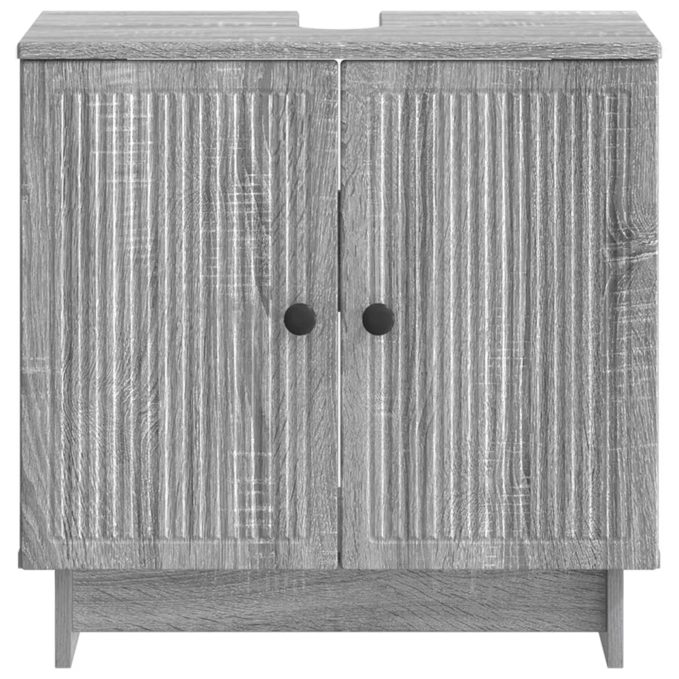 vidaXL Badkamer wastafelkast EDE Grijs Sonoma 59,5 x 31,5 x 59 cm, foto 4