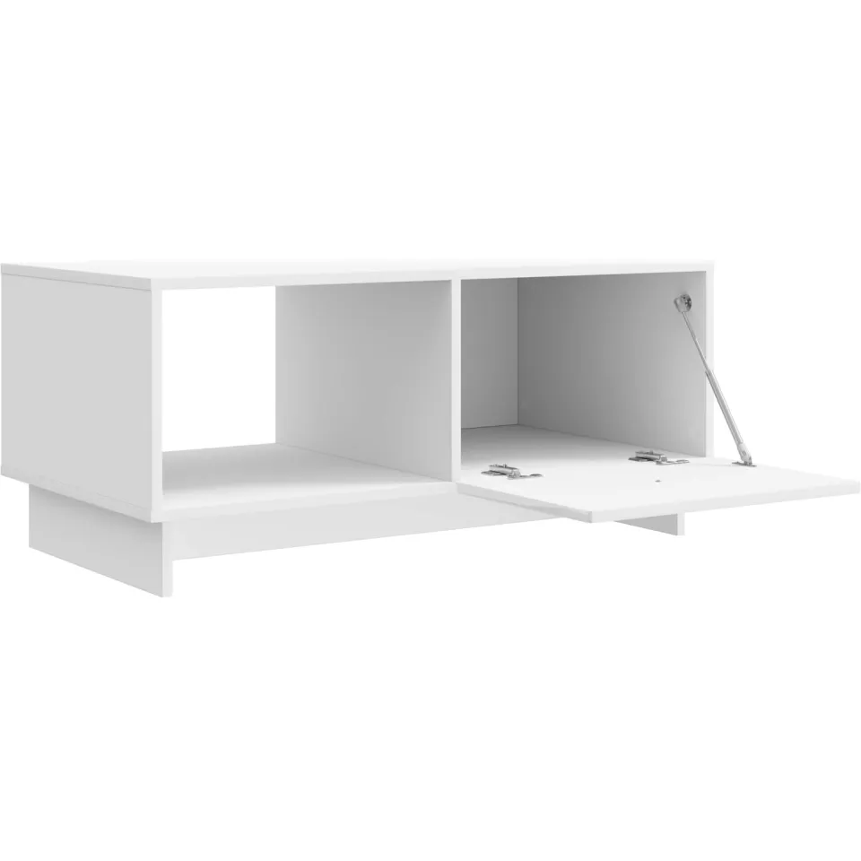 vidaXL Salontafel Hoogglans Wit 90 x 50 x 40 cm Bewerkt hout, foto 4