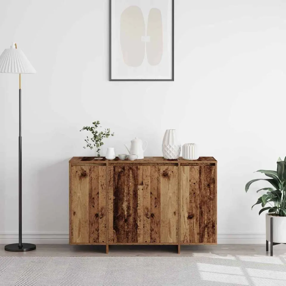 vidaXL Dressoir Oudhout 120 x 41 x 75 cm Bewerkt hout bruin, foto 3
