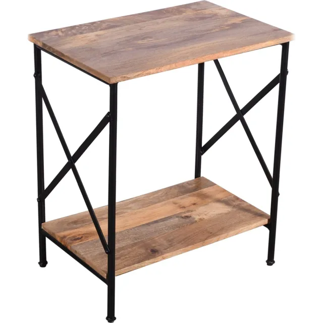 koloniaal teakhuis Sidetable-Mangohout-Industrieel-Koloniaal Teakhuis lichtbruin