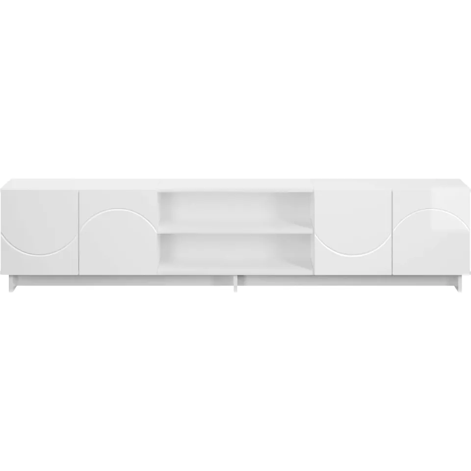 vidaXL TV-standaard 180 x 34,5 x 40 cm Hoogglans Wit Bewerkt hout, foto 3