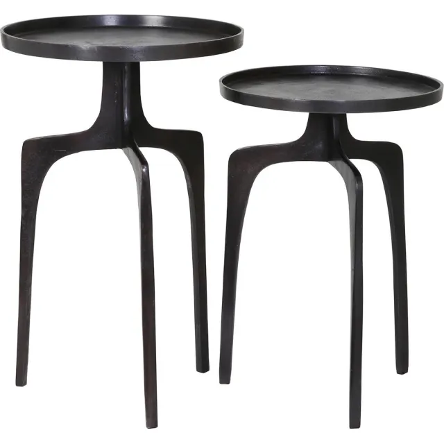Light & Living Bijzettafel Pano - Brons - Ø41+Ø38cm - Modern