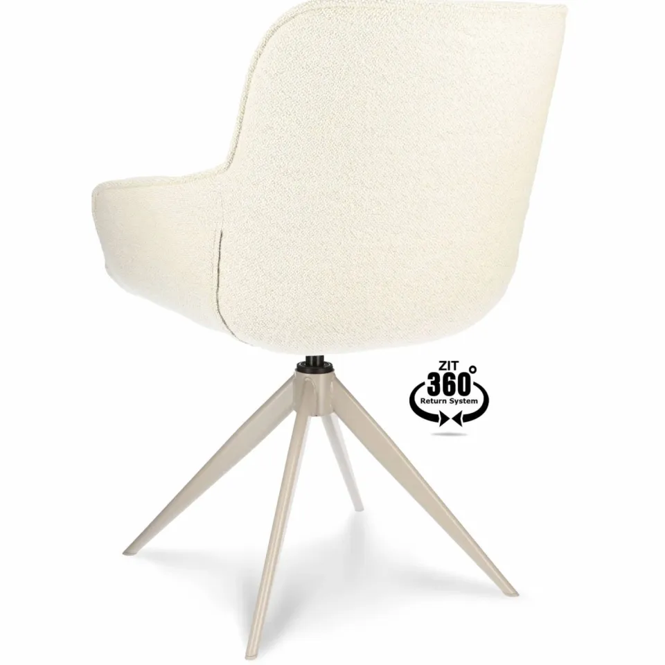 Wehkamp Home Lester eetkamerstoel beige, foto 3