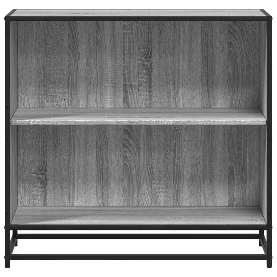 vidaXL Boekenkast 80,5x35x76 cm bewerkt hout grijs sonoma eikenkleurig, foto 4